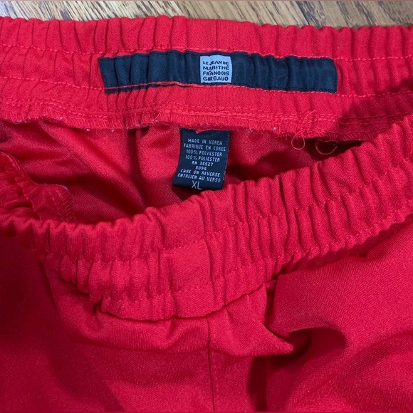 Vintage Marithé + François Girbaud Red Red / Navy Track Pants (Size XL) - Picture 6 of 6